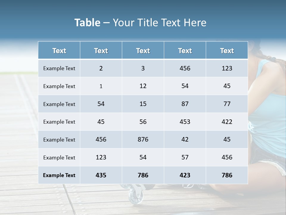 Rollerblade Nature Green PowerPoint Template