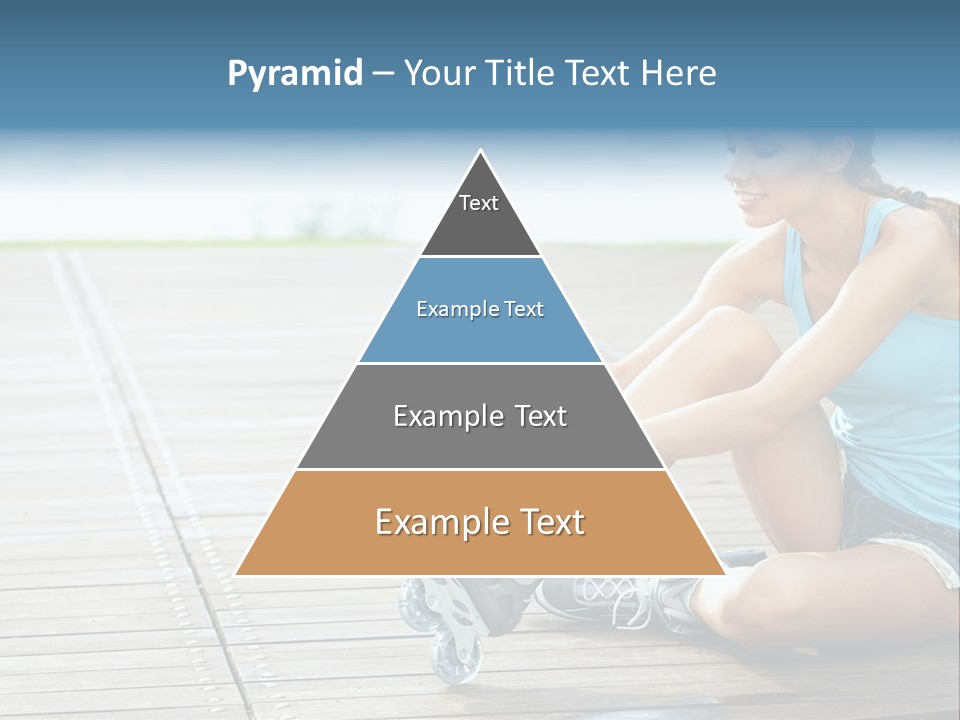 Rollerblade Nature Green PowerPoint Template