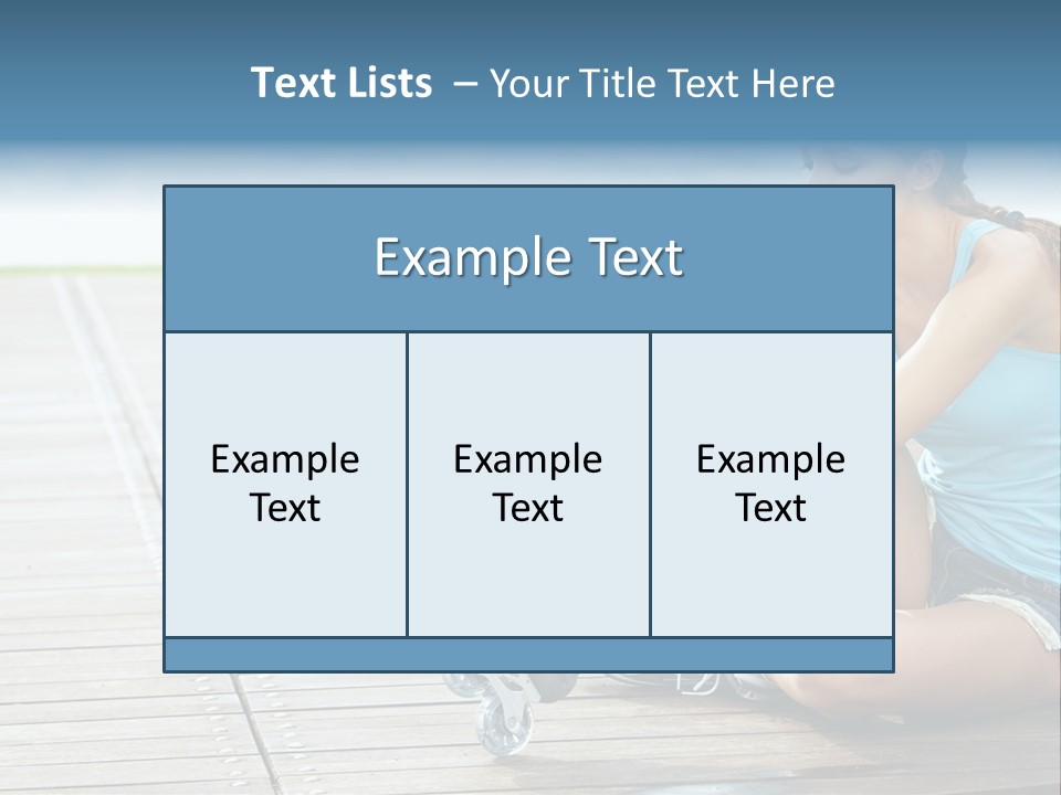 Rollerblade Nature Green PowerPoint Template