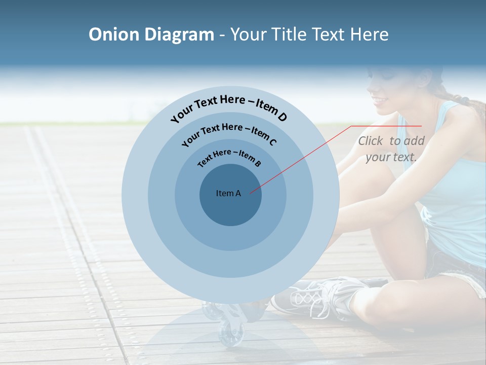 Rollerblade Nature Green PowerPoint Template