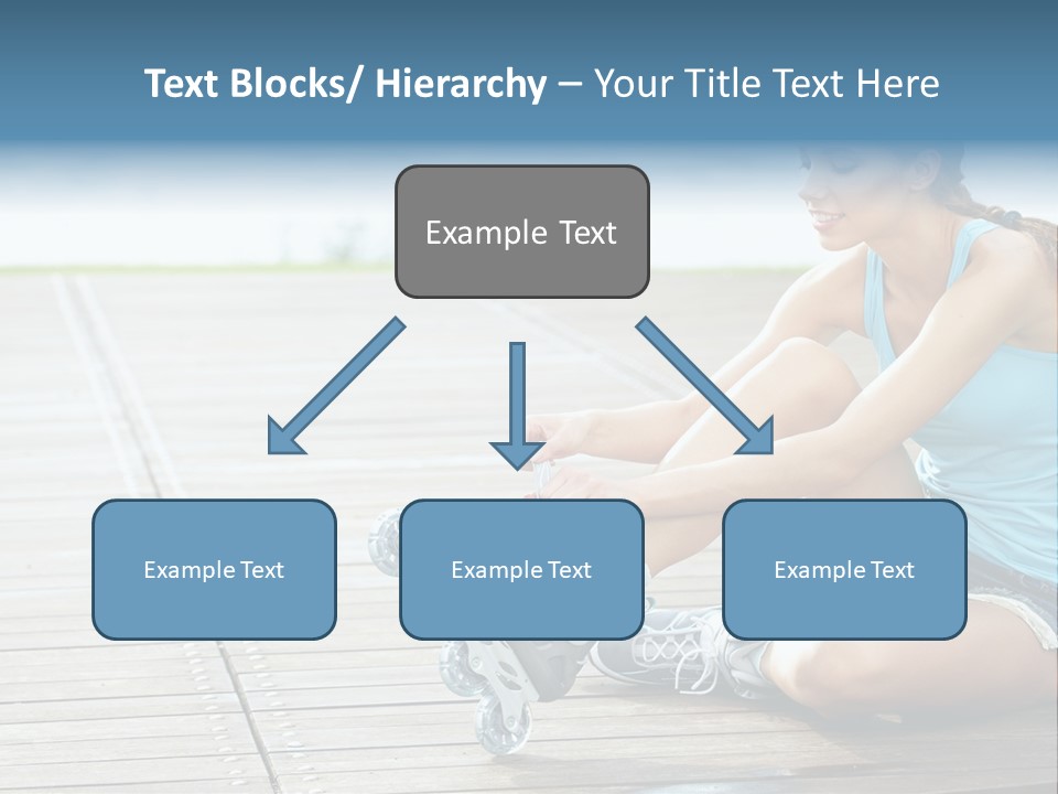 Rollerblade Nature Green PowerPoint Template