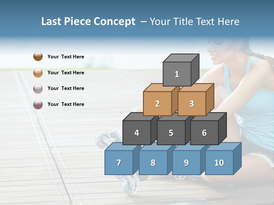 Rollerblade Nature Green PowerPoint Template