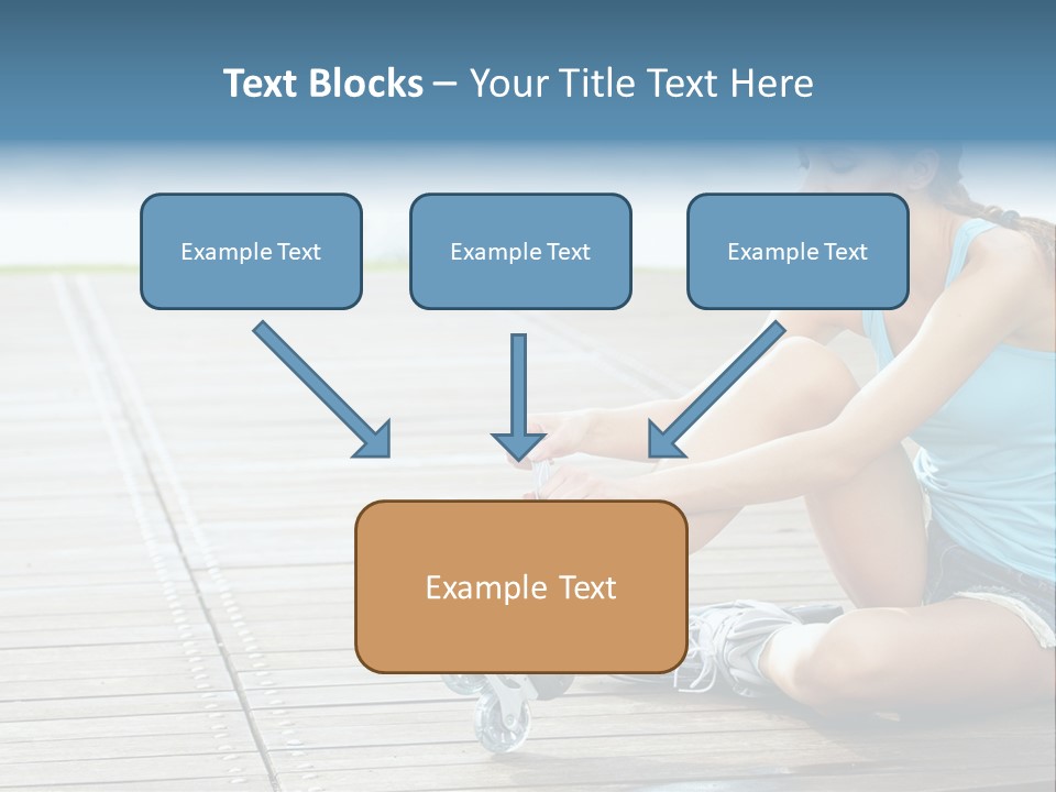 Rollerblade Nature Green PowerPoint Template