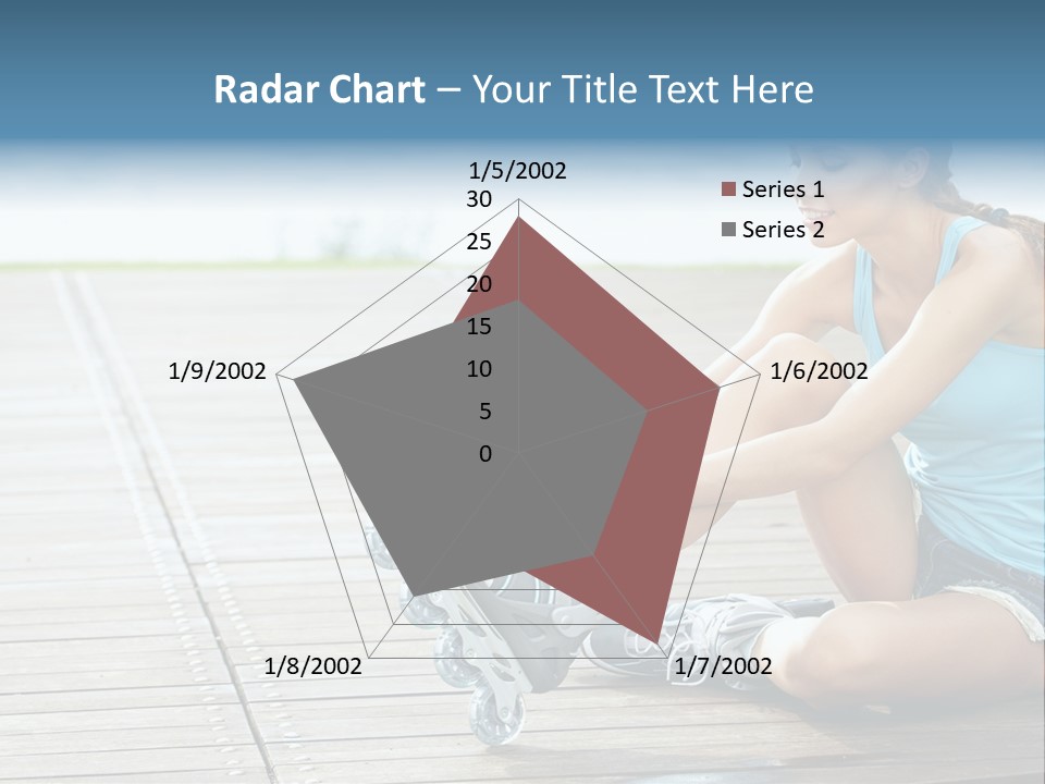Rollerblade Nature Green PowerPoint Template
