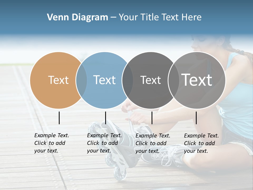 Rollerblade Nature Green PowerPoint Template