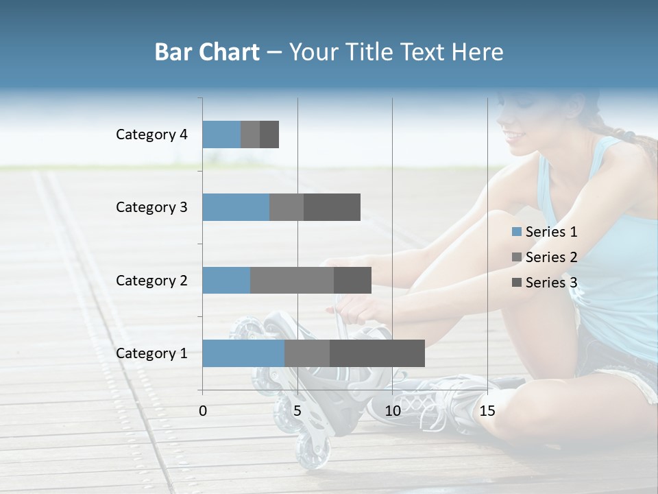 Rollerblade Nature Green PowerPoint Template