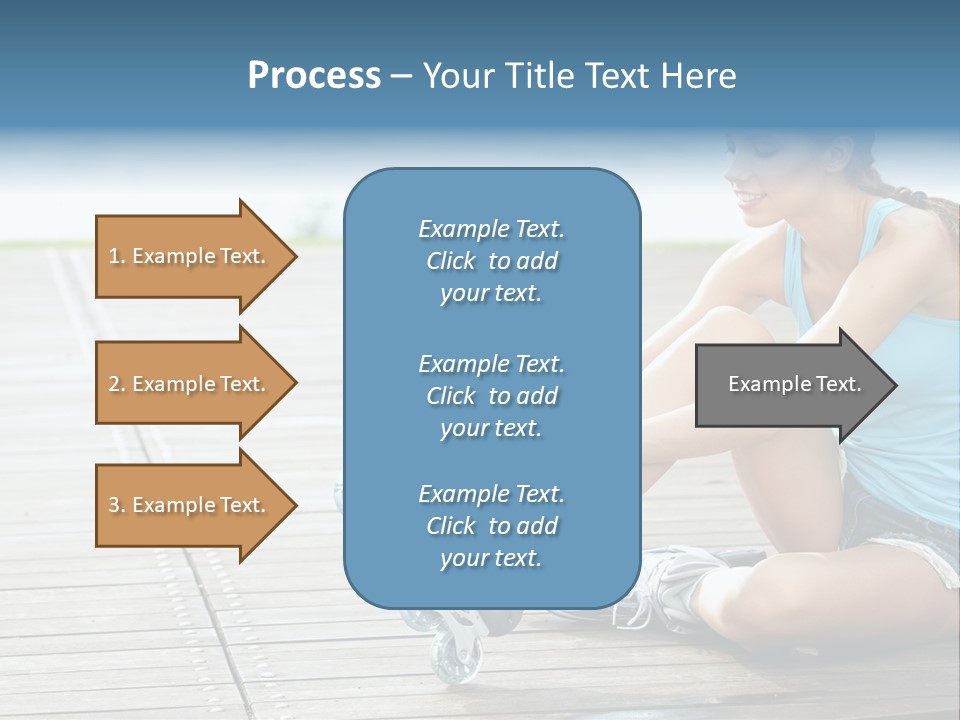 Rollerblade Nature Green PowerPoint Template