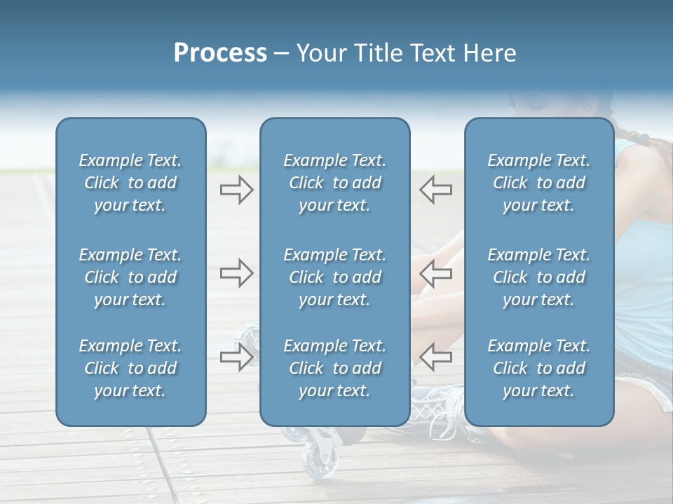 Rollerblade Nature Green PowerPoint Template