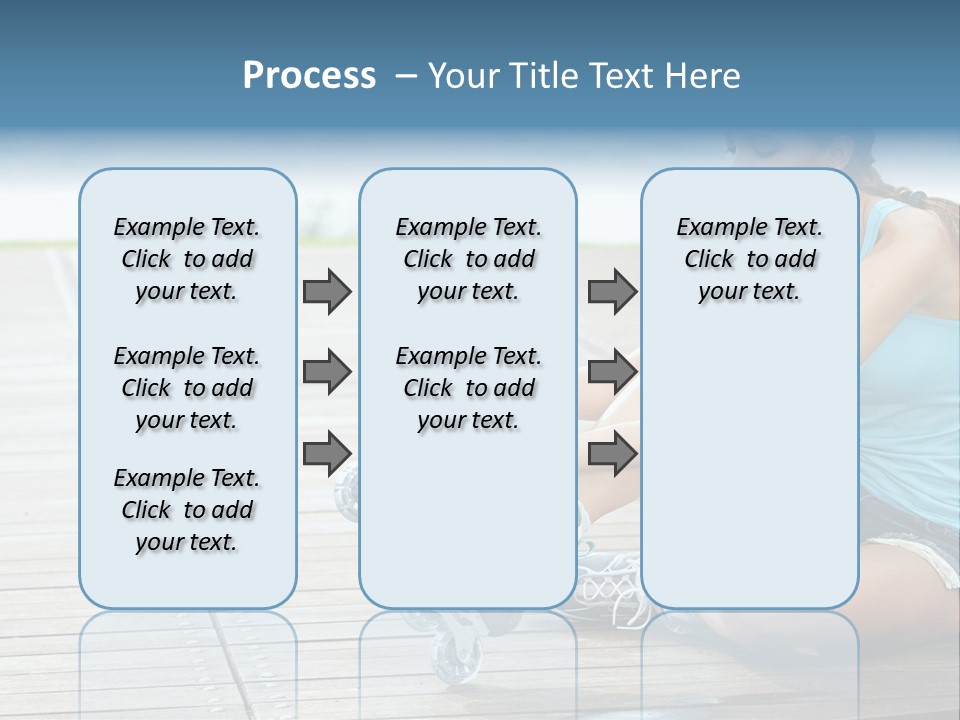 Rollerblade Nature Green PowerPoint Template
