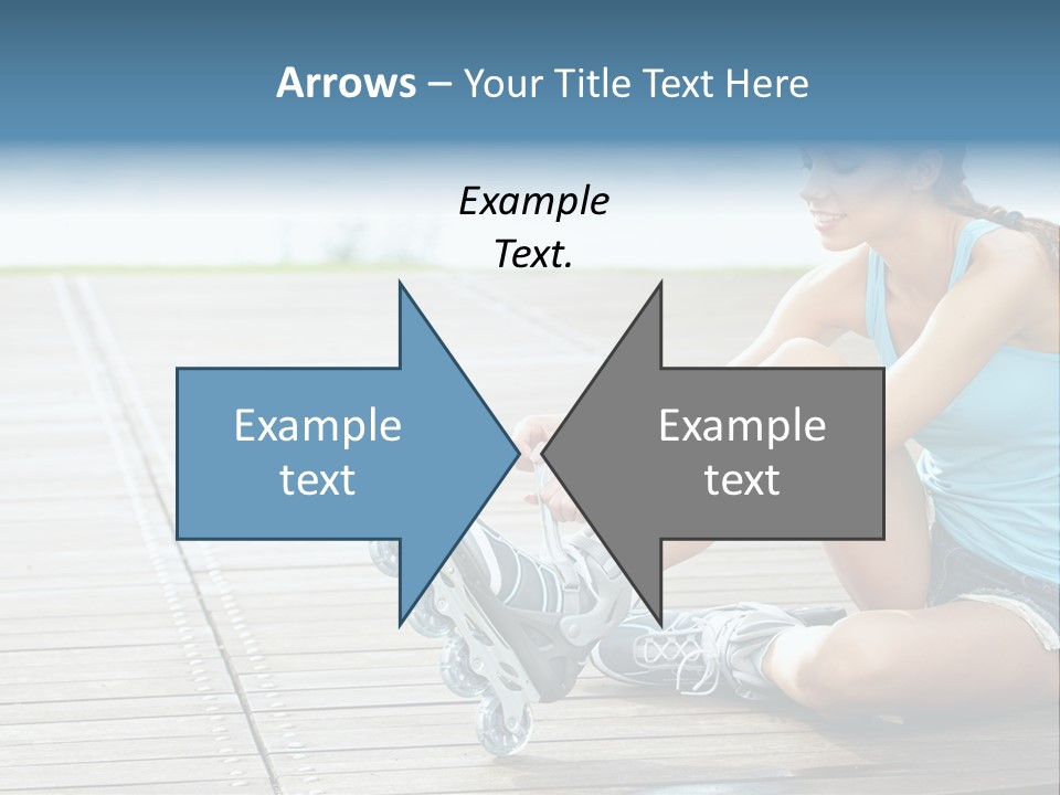 Rollerblade Nature Green PowerPoint Template