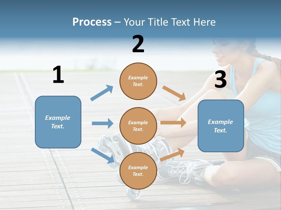 Rollerblade Nature Green PowerPoint Template