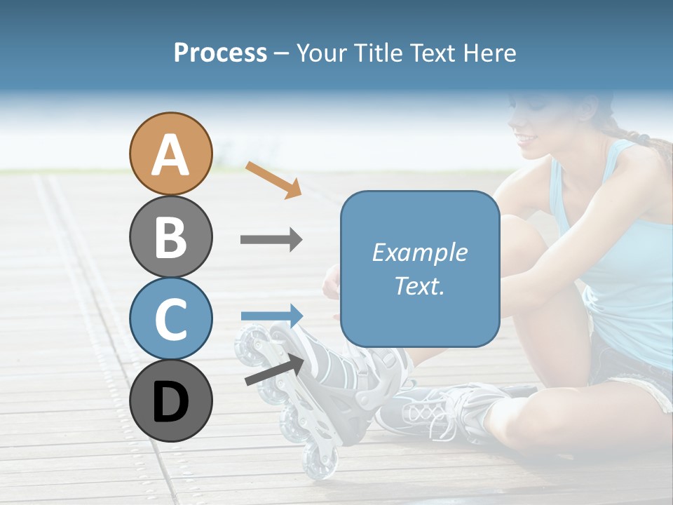 Rollerblade Nature Green PowerPoint Template