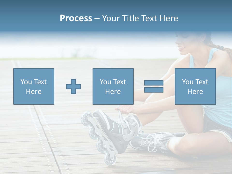 Rollerblade Nature Green PowerPoint Template