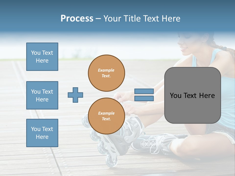 Rollerblade Nature Green PowerPoint Template