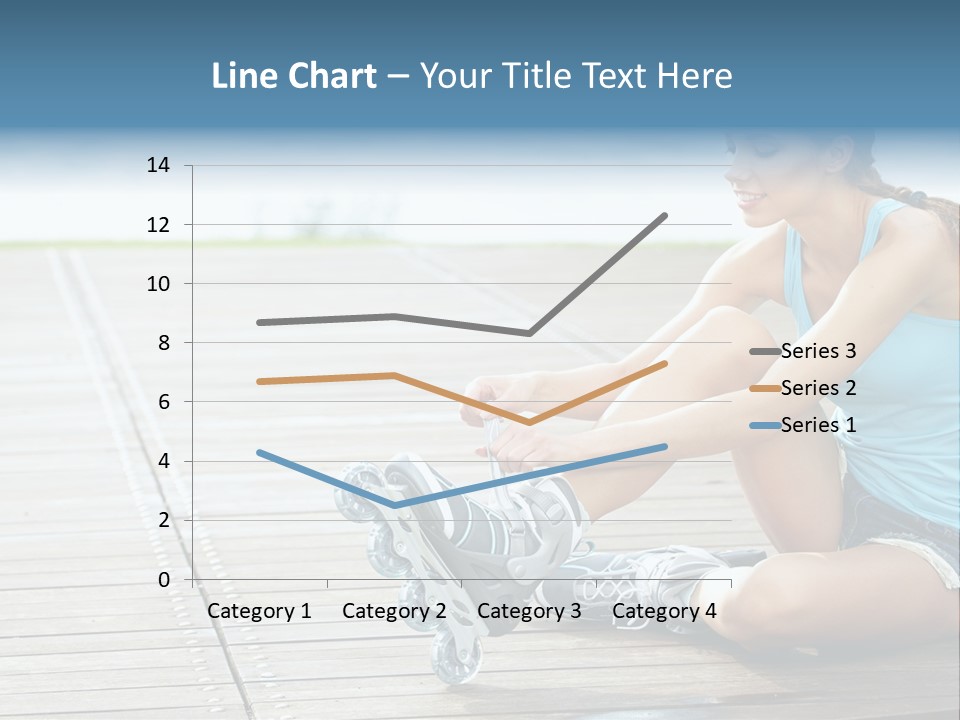 Rollerblade Nature Green PowerPoint Template