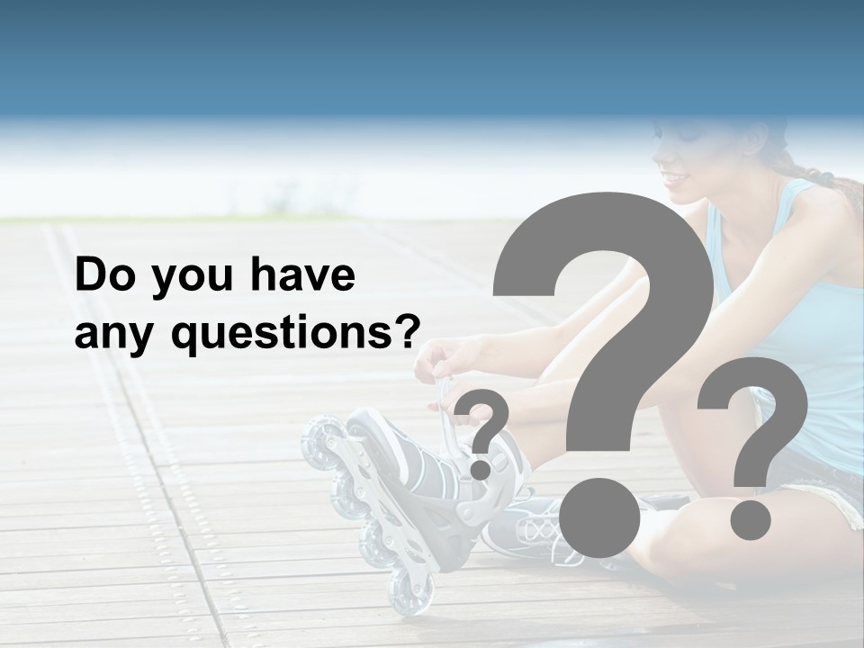 Rollerblade Nature Green PowerPoint Template