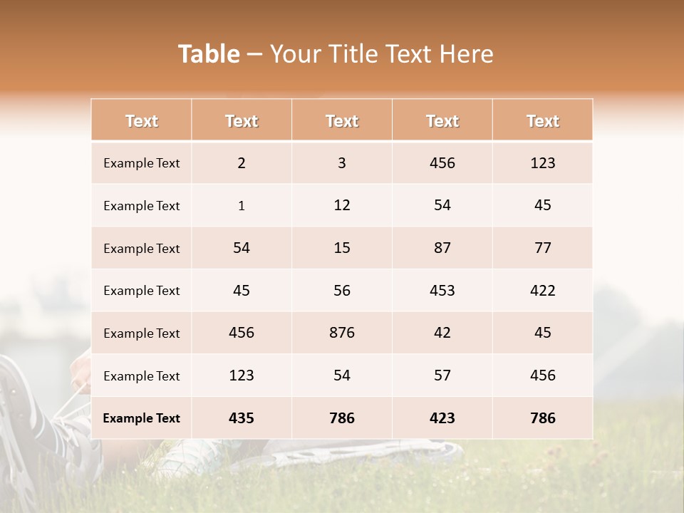 Female Rollerblade Rollerblading PowerPoint Template