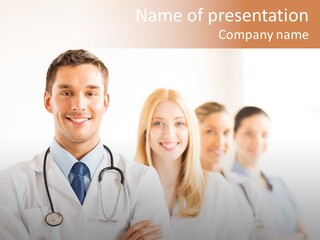 Man Intern Professional PowerPoint Template