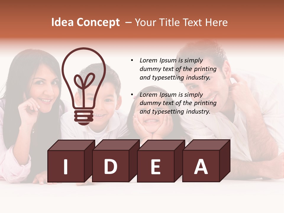 Relationship Man Family PowerPoint Template