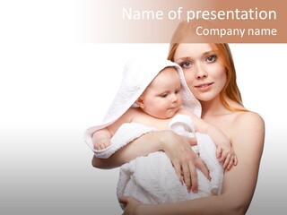 Baby Son Kissing PowerPoint Template