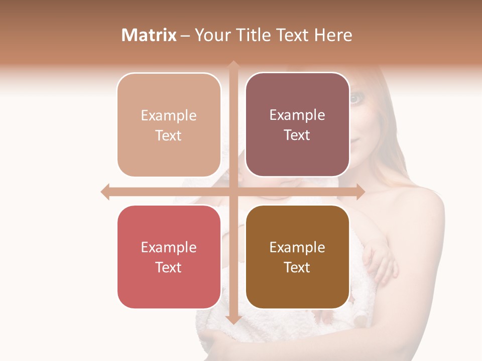 Baby Son Kissing PowerPoint Template