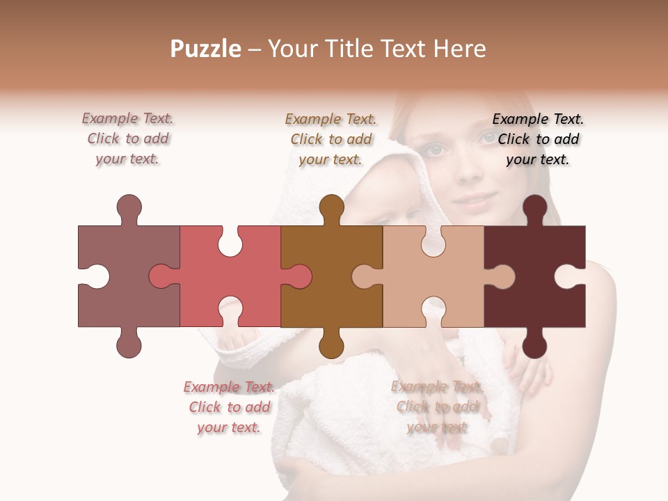 Baby Son Kissing PowerPoint Template