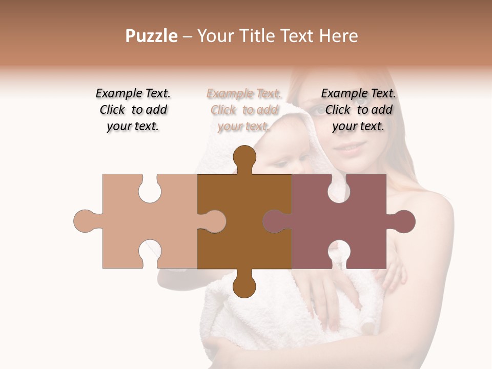 Baby Son Kissing PowerPoint Template