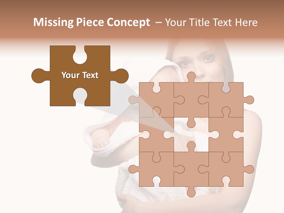 Baby Son Kissing PowerPoint Template