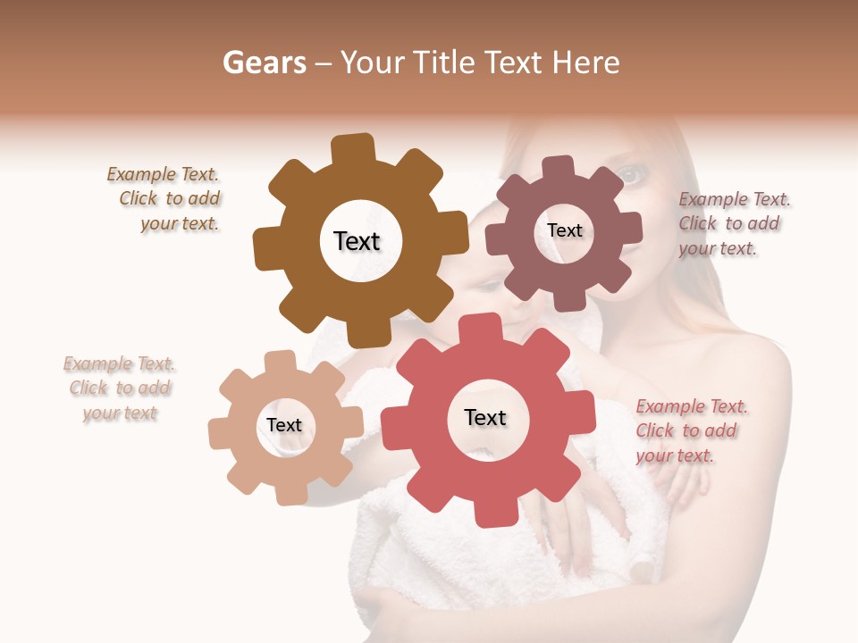 Baby Son Kissing PowerPoint Template