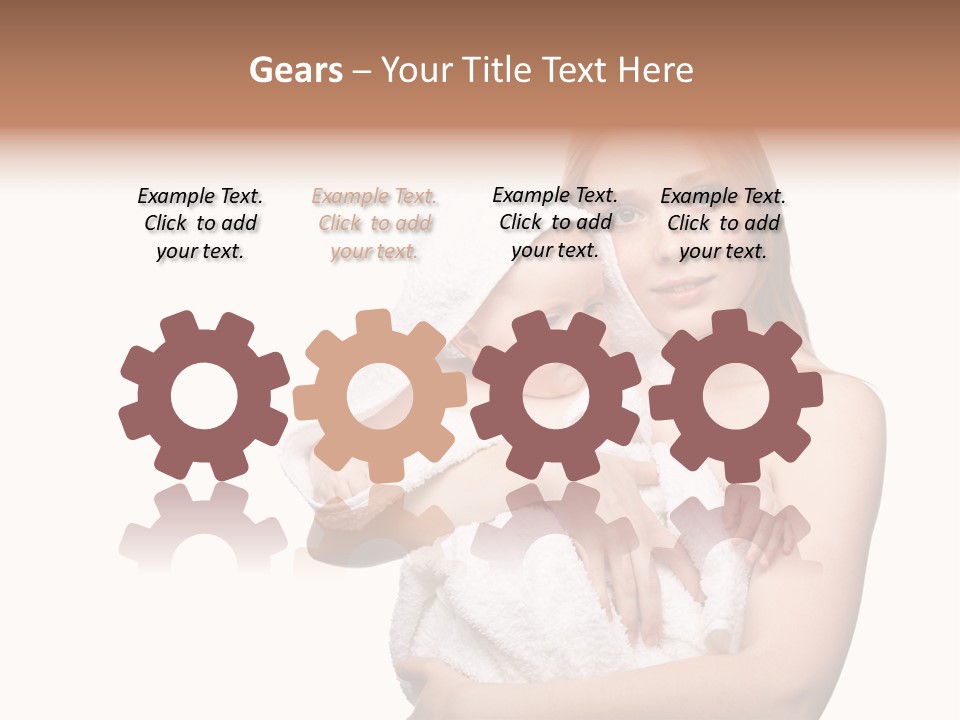 Baby Son Kissing PowerPoint Template