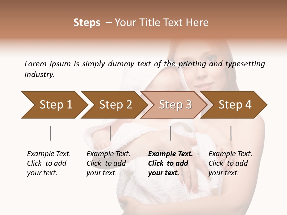 Baby Son Kissing PowerPoint Template