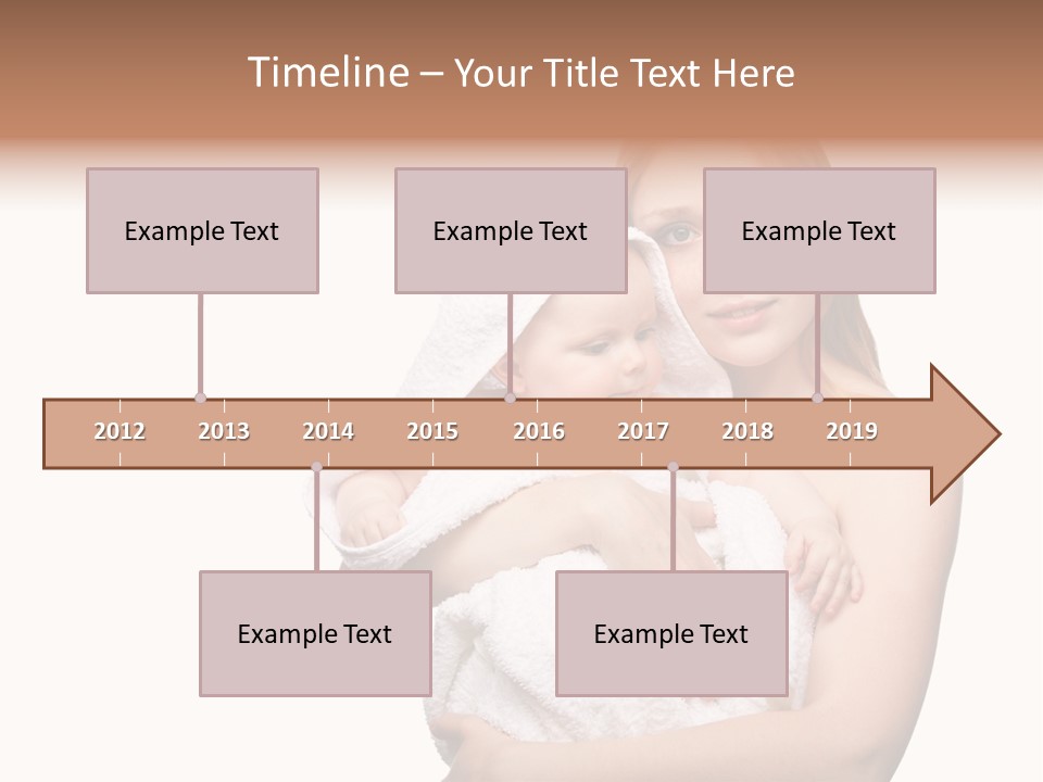 Baby Son Kissing PowerPoint Template