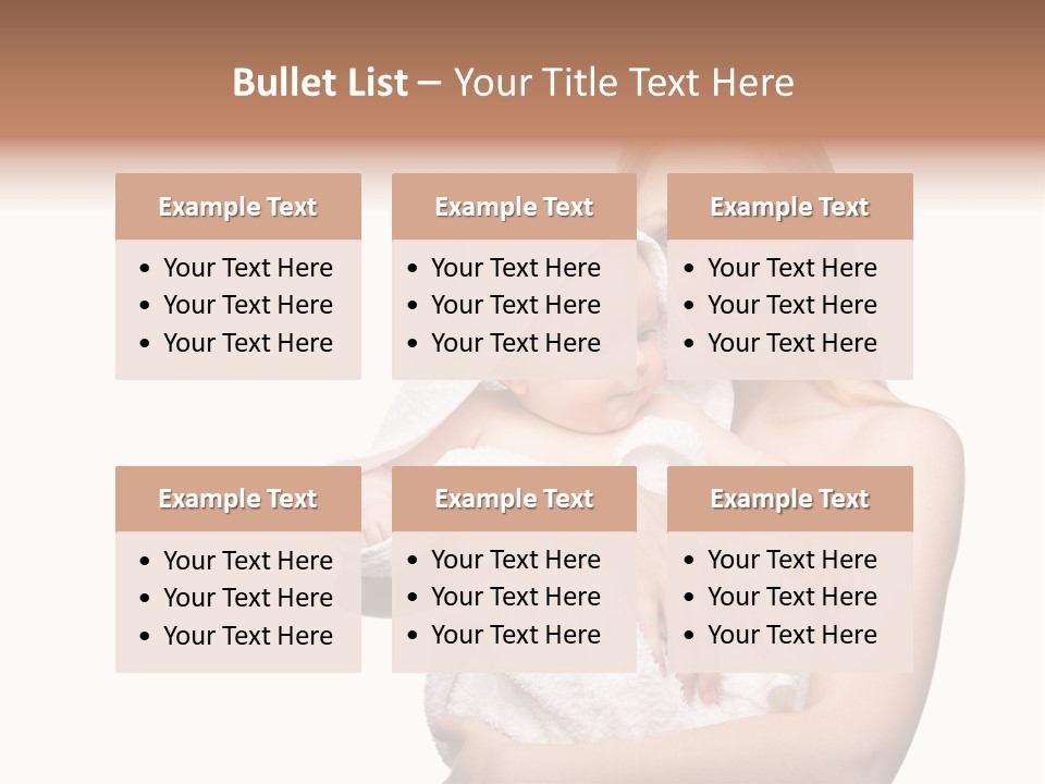 Baby Son Kissing PowerPoint Template