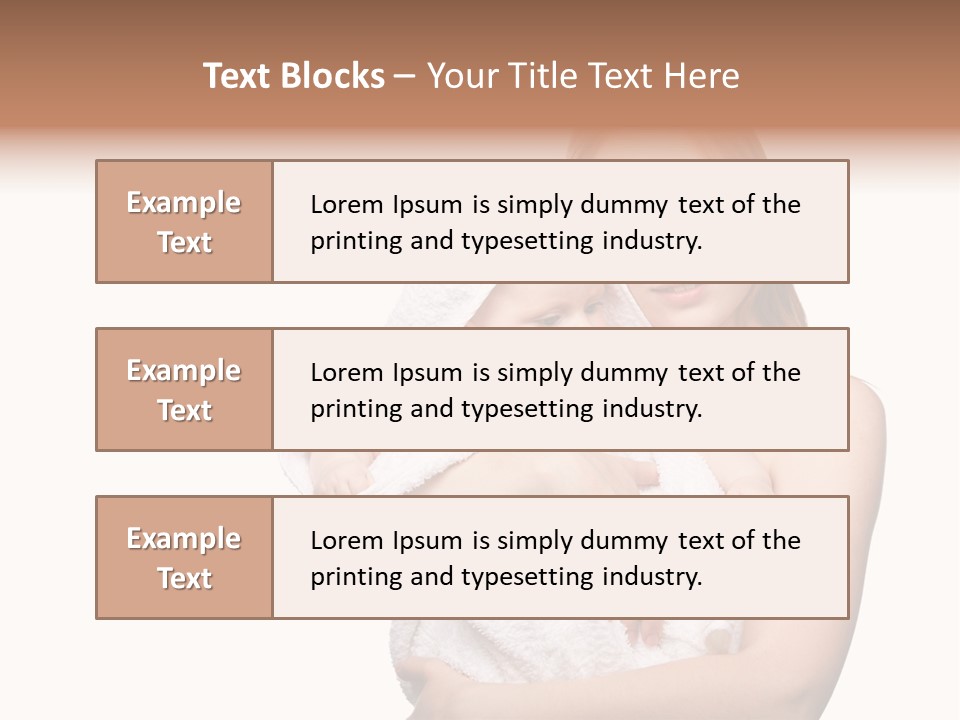 Baby Son Kissing PowerPoint Template