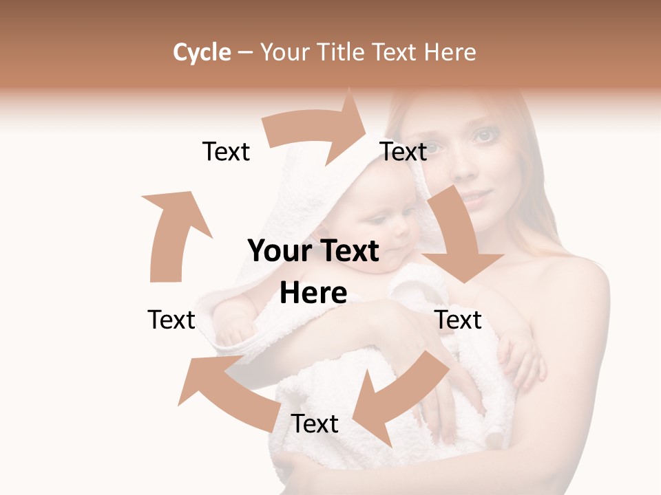 Baby Son Kissing PowerPoint Template