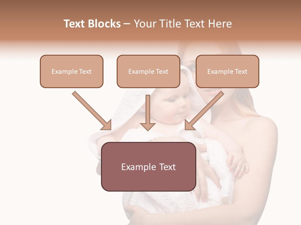 Baby Son Kissing PowerPoint Template