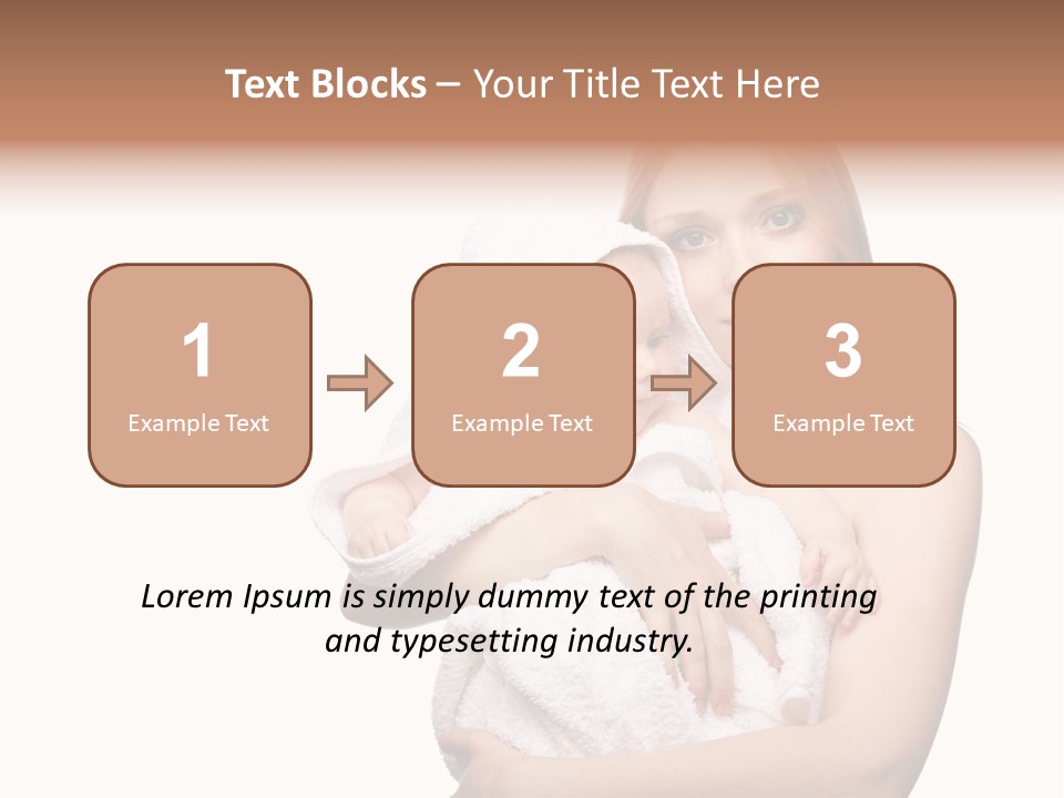 Baby Son Kissing PowerPoint Template