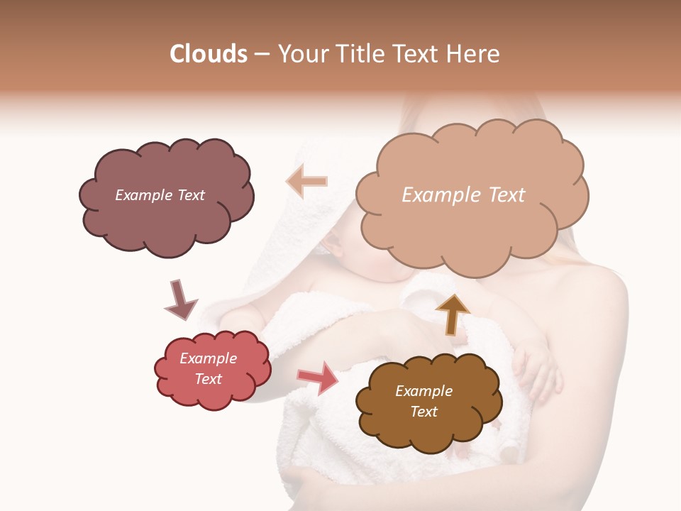 Baby Son Kissing PowerPoint Template
