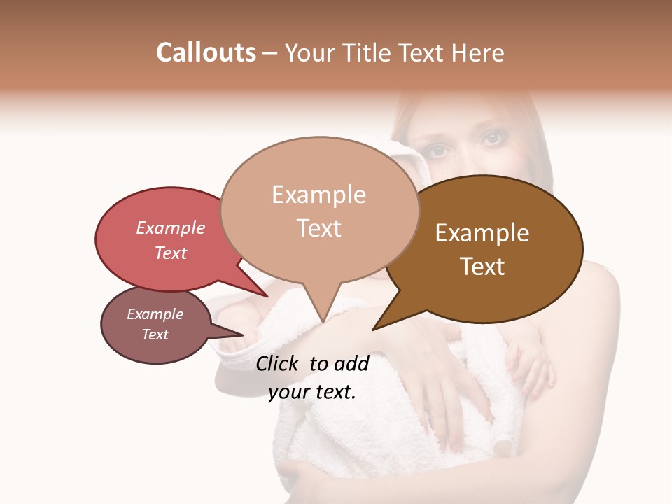 Baby Son Kissing PowerPoint Template