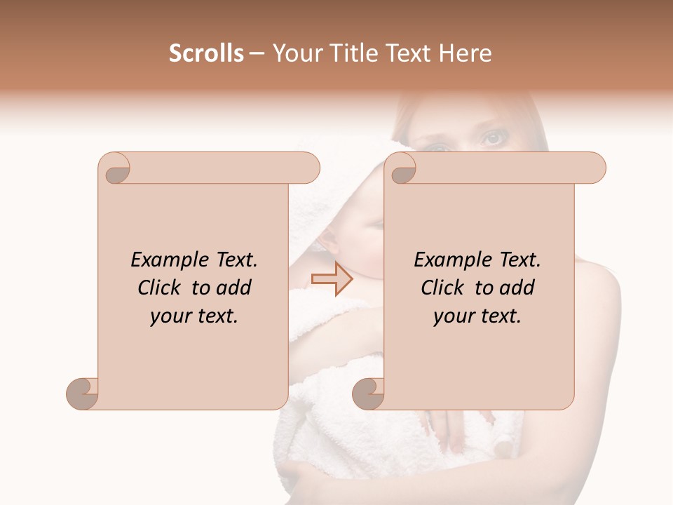 Baby Son Kissing PowerPoint Template