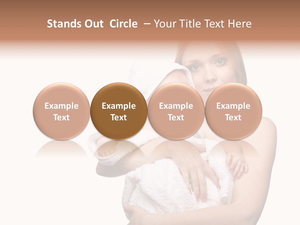 Baby Son Kissing PowerPoint Template