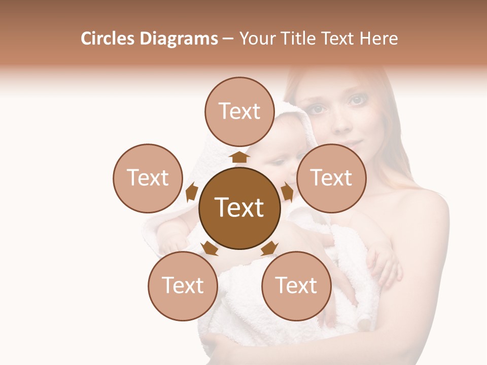 Baby Son Kissing PowerPoint Template