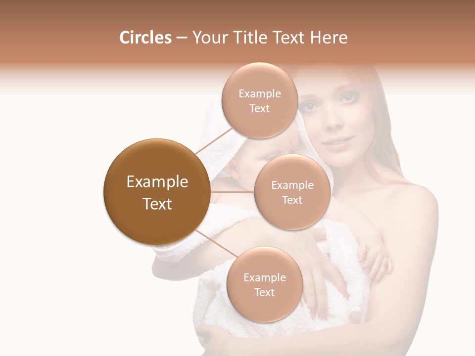 Baby Son Kissing PowerPoint Template