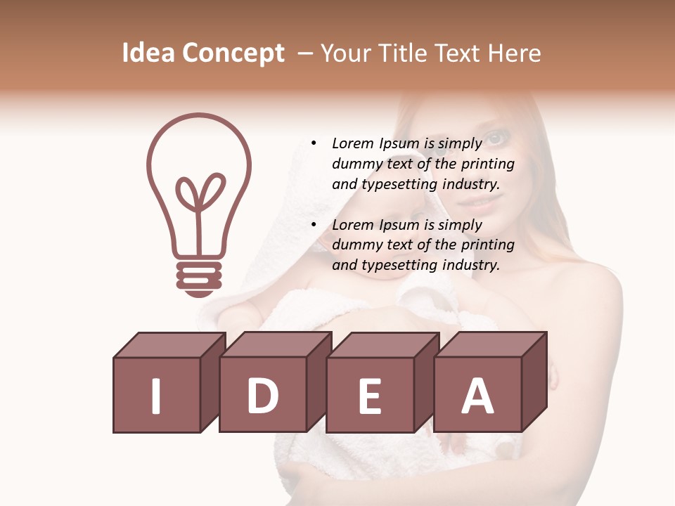 Baby Son Kissing PowerPoint Template