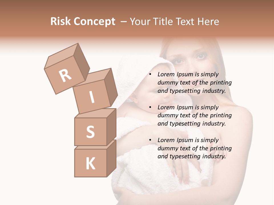 Baby Son Kissing PowerPoint Template