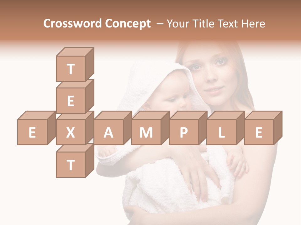 Baby Son Kissing PowerPoint Template