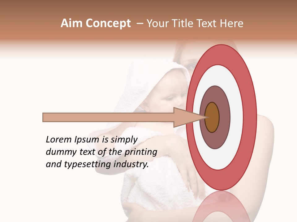 Baby Son Kissing PowerPoint Template