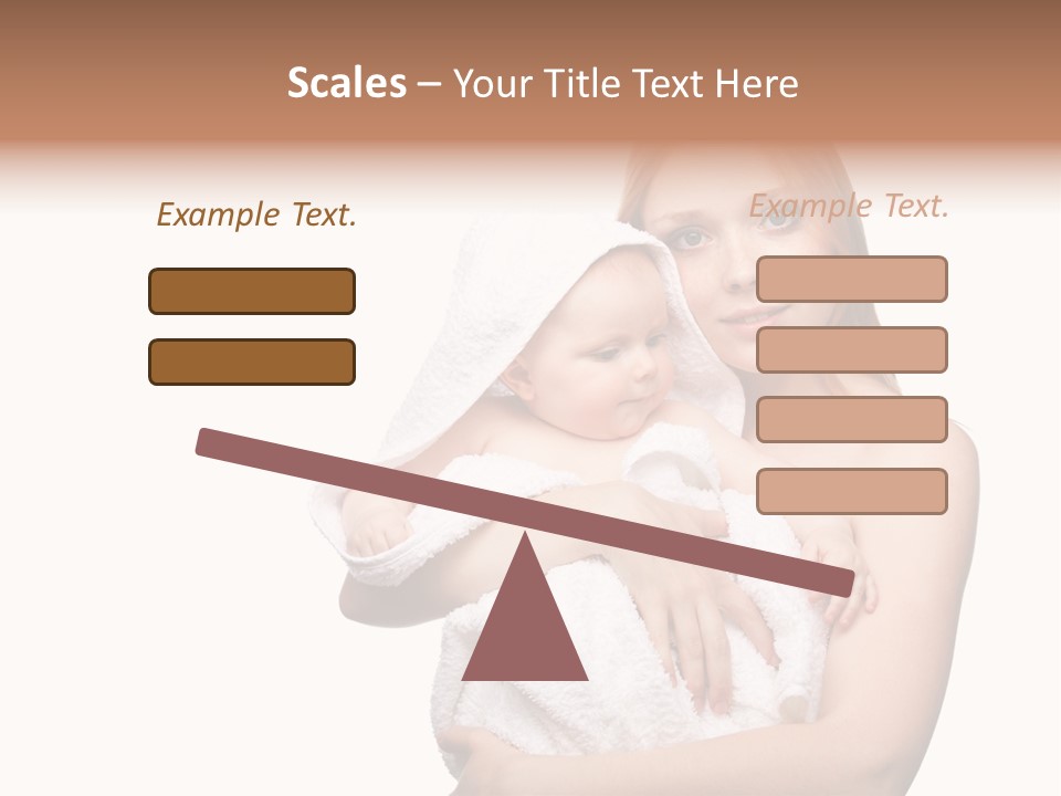 Baby Son Kissing PowerPoint Template