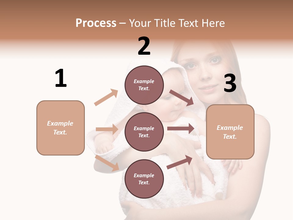 Baby Son Kissing PowerPoint Template