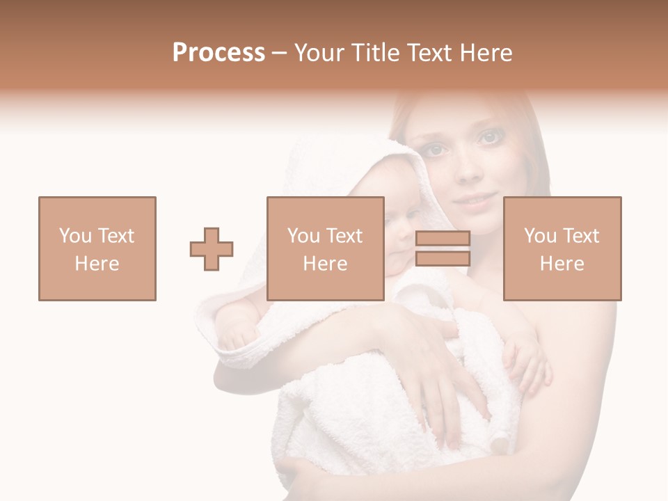 Baby Son Kissing PowerPoint Template